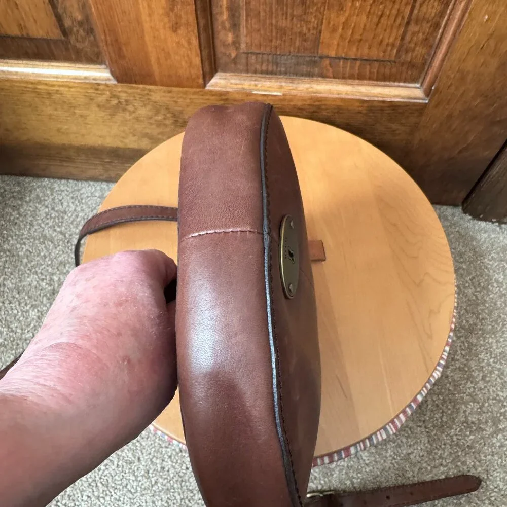 Fossil Brown Crossbody Leather Saddlebag